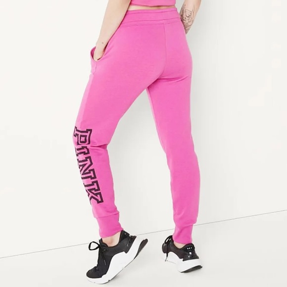 PINK Victoria's Secret Skinny Jogger Sweatpants in Pretty Pink 🩷 - Picture 1 of 11